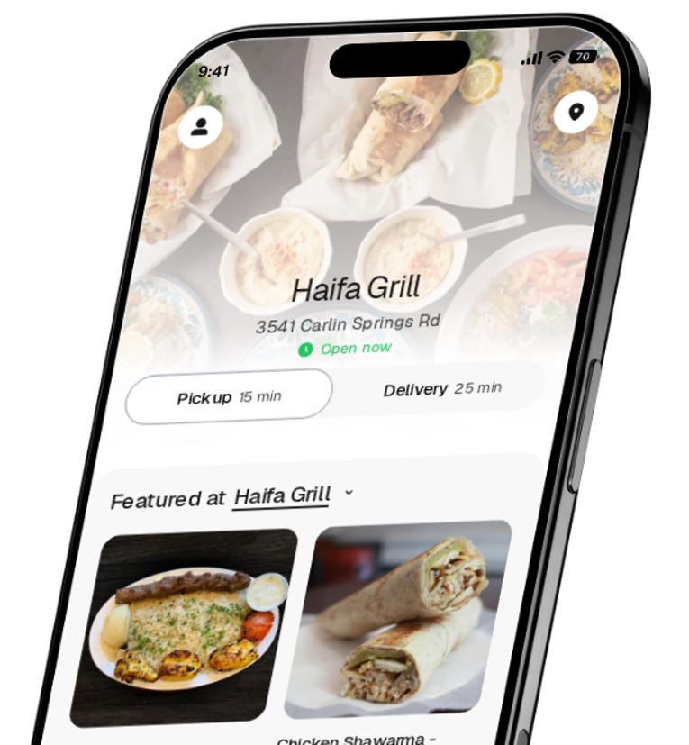 Haifa Grill app preview