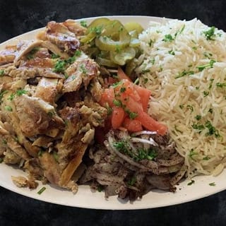 Chicken & Beef Shawarma Platter (Large)